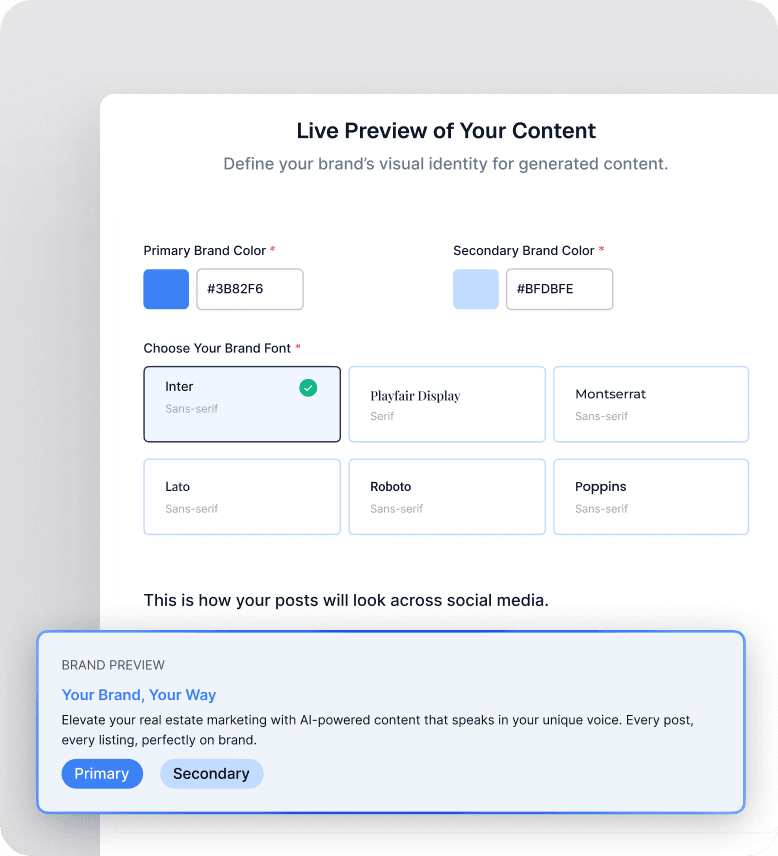 Set your brand once preview